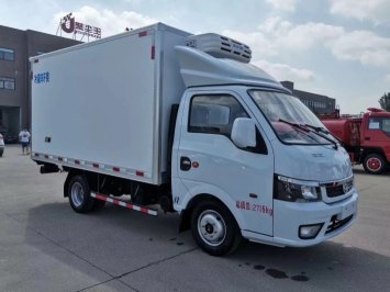 國六東風汽油后雙輪冷藏車